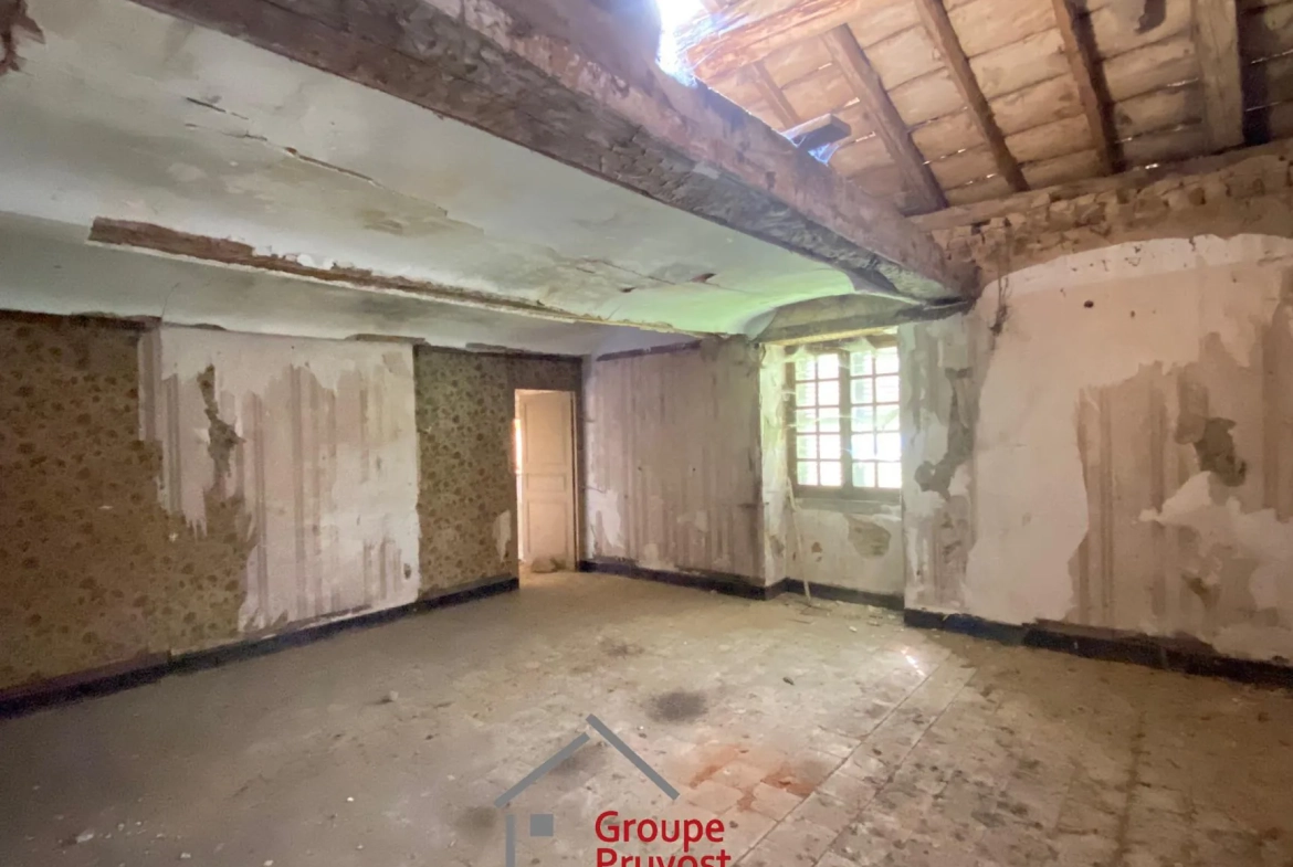 Belle propriété ancienne à Bourgvilain avec dépendances et terrain de plus d'un hectare 