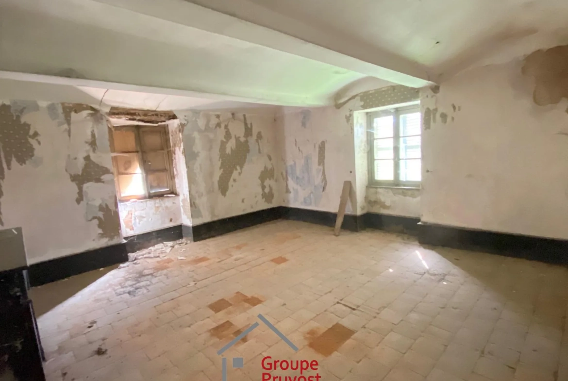Belle propriété ancienne à Bourgvilain avec dépendances et terrain de plus d'un hectare 