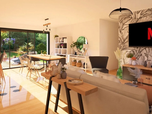 Maison neuve à Vielle proche plages, 83m² sur terrain de 545 m², construction BBC Réno