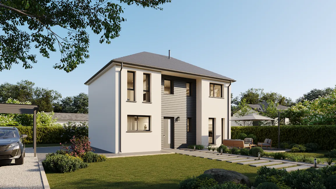 Maison neuve T4 à Beaumont-du-Gâtinais avec terrain disponible, faible mensualité 