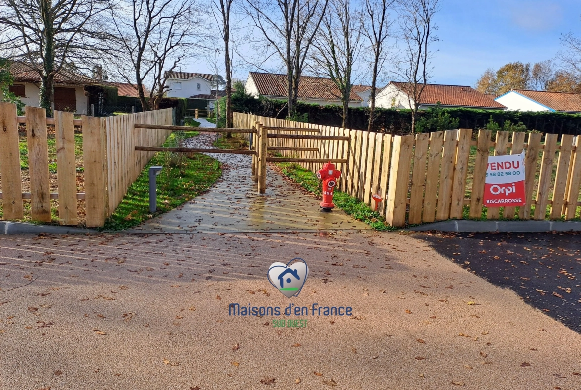 Terrain à bâtir de 537 m² à Biscarrosse dans un lotissement privilégié 