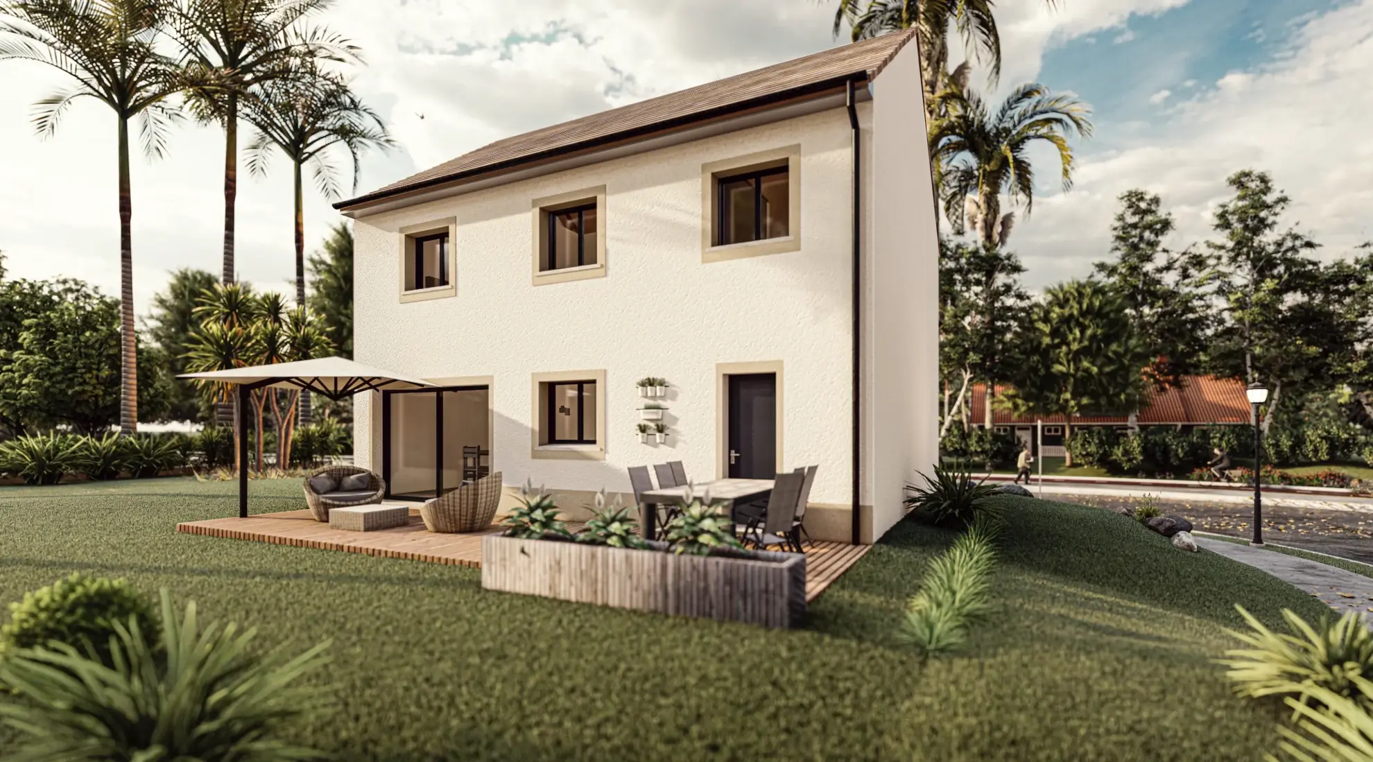 Maison neuve à construire de 80 m² à Houdan, 3 chambres, terrain viabilisé 