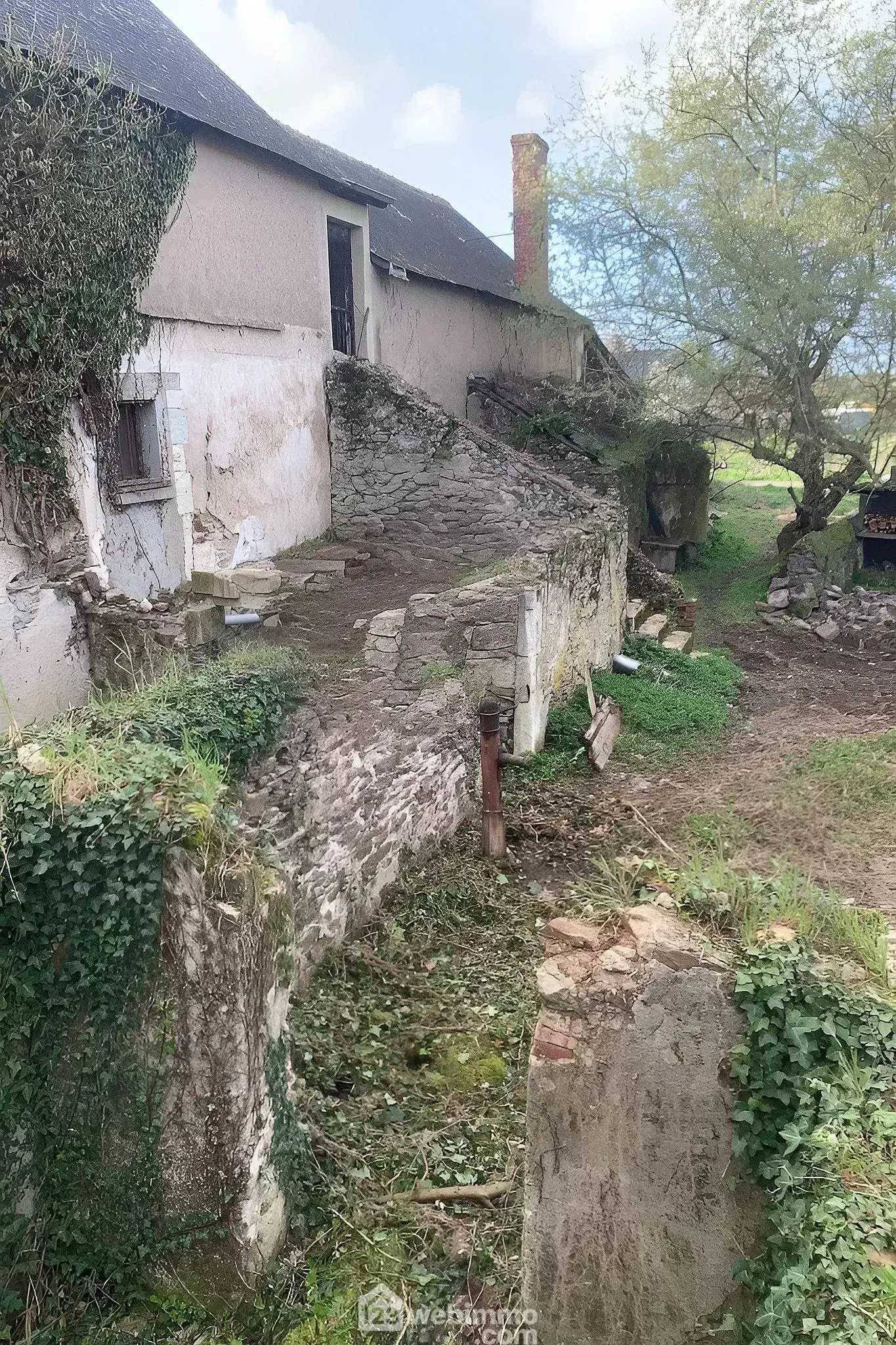 Longère à restaurer en bord de Loire avec grand terrain à Saint-Georges-sur-Loire 