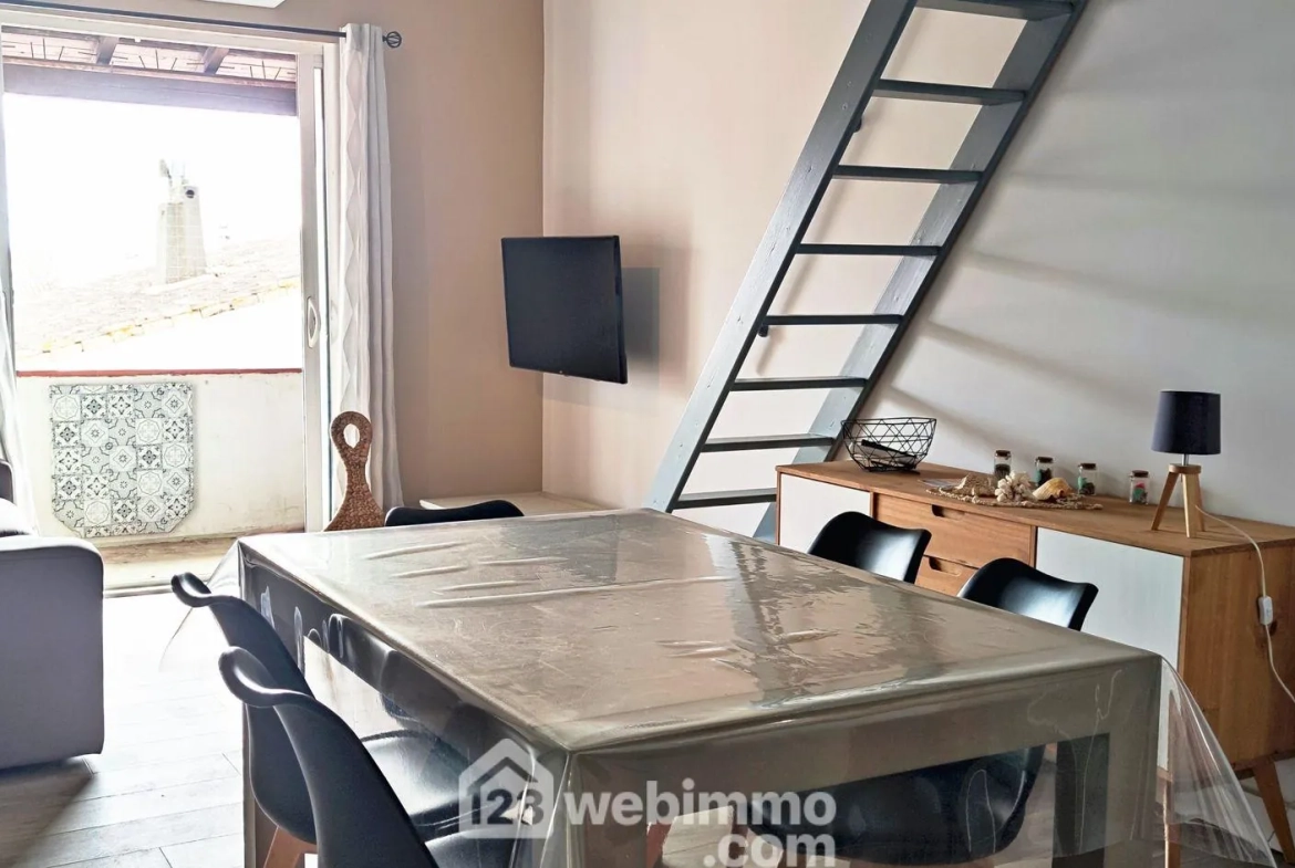 Appartement de 44 m² avec balcon à Saintes-Maries-de-la-Mer – Vue village 