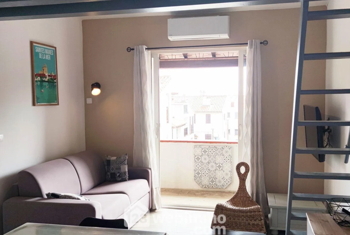 Appartement de 44 m² avec balcon à Saintes-Maries-de-la-Mer – Vue village 