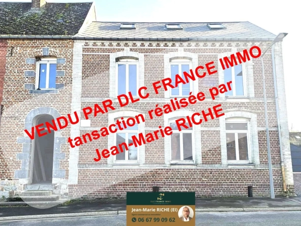 Grande maison mitoyenne à Bazuel avec terrain et dépendance – Projet de rénovation à 66 000 €