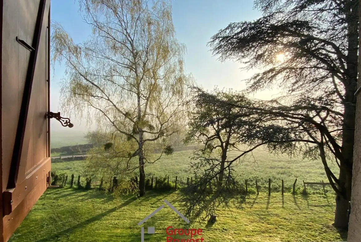 Ensemble immobilier à rénover à Cluny avec terrain arboré et vue dégagée 