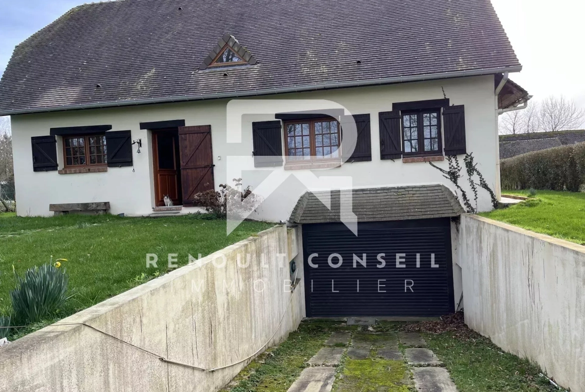 Maison individuelle avec grand terrain et sous-sol à Clères 