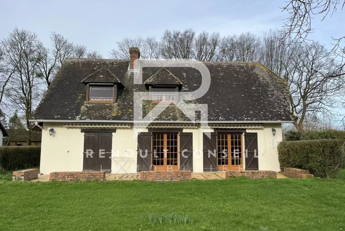 Maison individuelle avec grand terrain et sous-sol à Clères 
