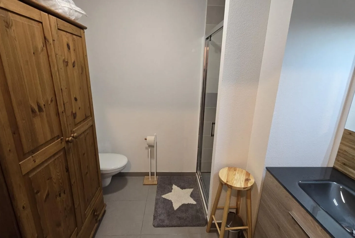 Appartement 2 pièces à vendre à Auris-en-Oisans avec terrasse et vue dégagée 