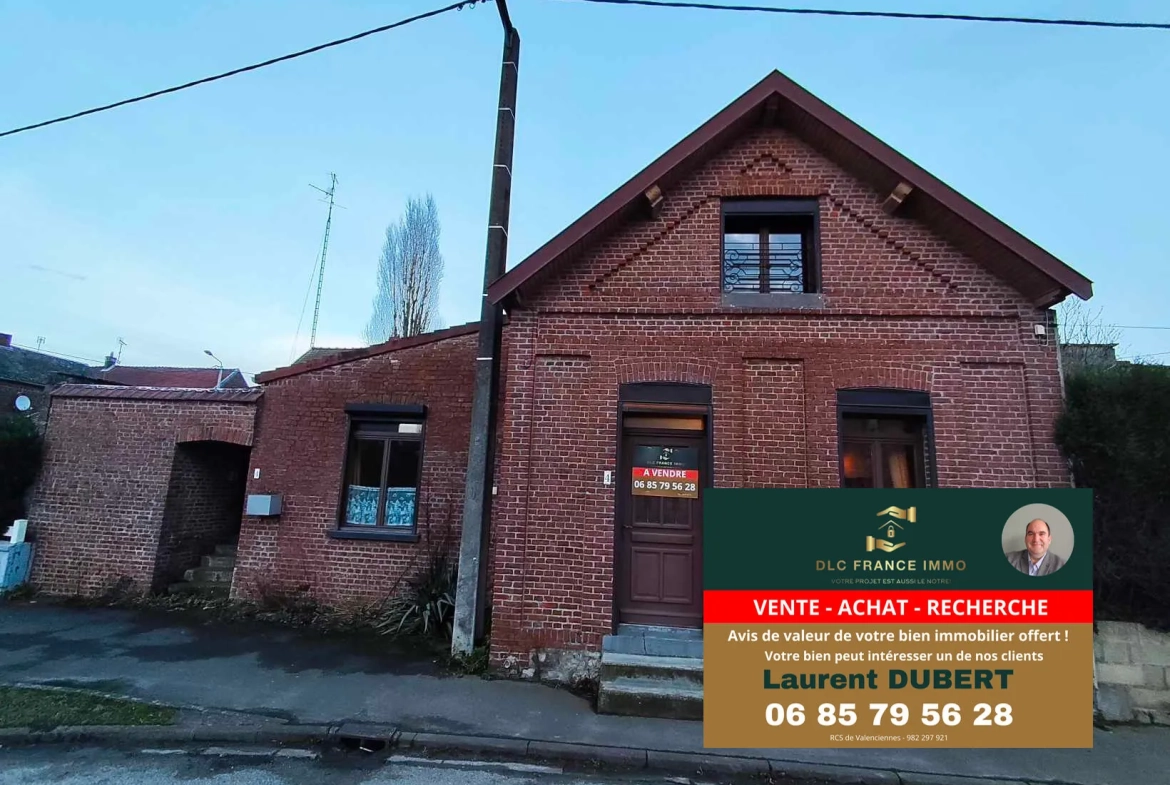 Maison de plain-pied à BACHANT avec jardin, garage et 5 chambres 