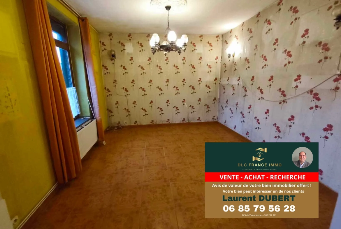 Maison de plain-pied à BACHANT avec jardin, garage et 5 chambres 