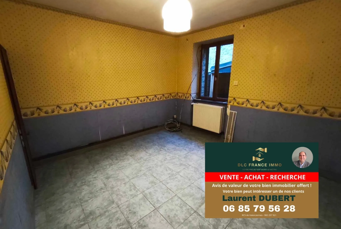Maison de plain-pied à BACHANT avec jardin, garage et 5 chambres 