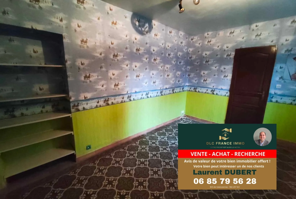 Maison de plain-pied à BACHANT avec jardin, garage et 5 chambres 