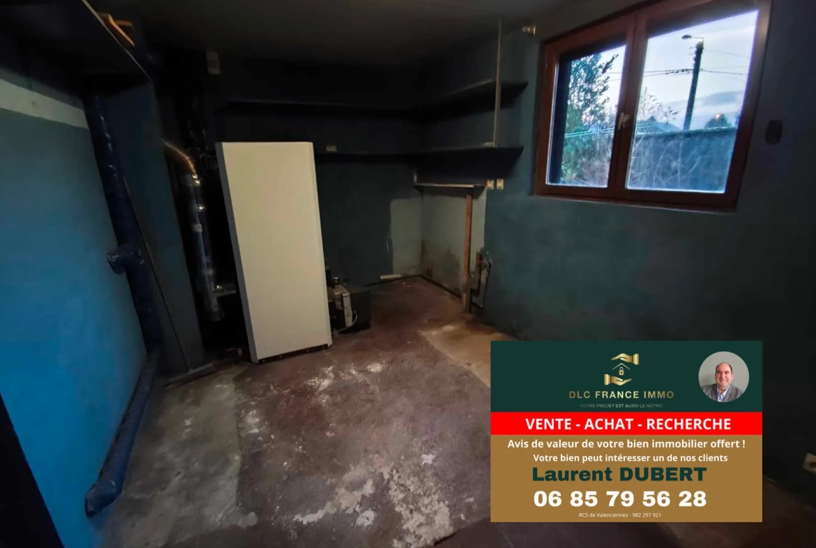 Maison de plain-pied à BACHANT avec jardin, garage et 5 chambres 