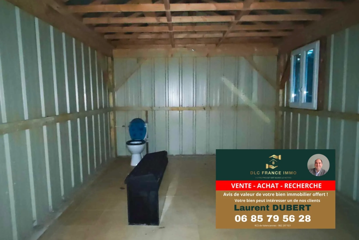 Maison de plain-pied à BACHANT avec jardin, garage et 5 chambres 