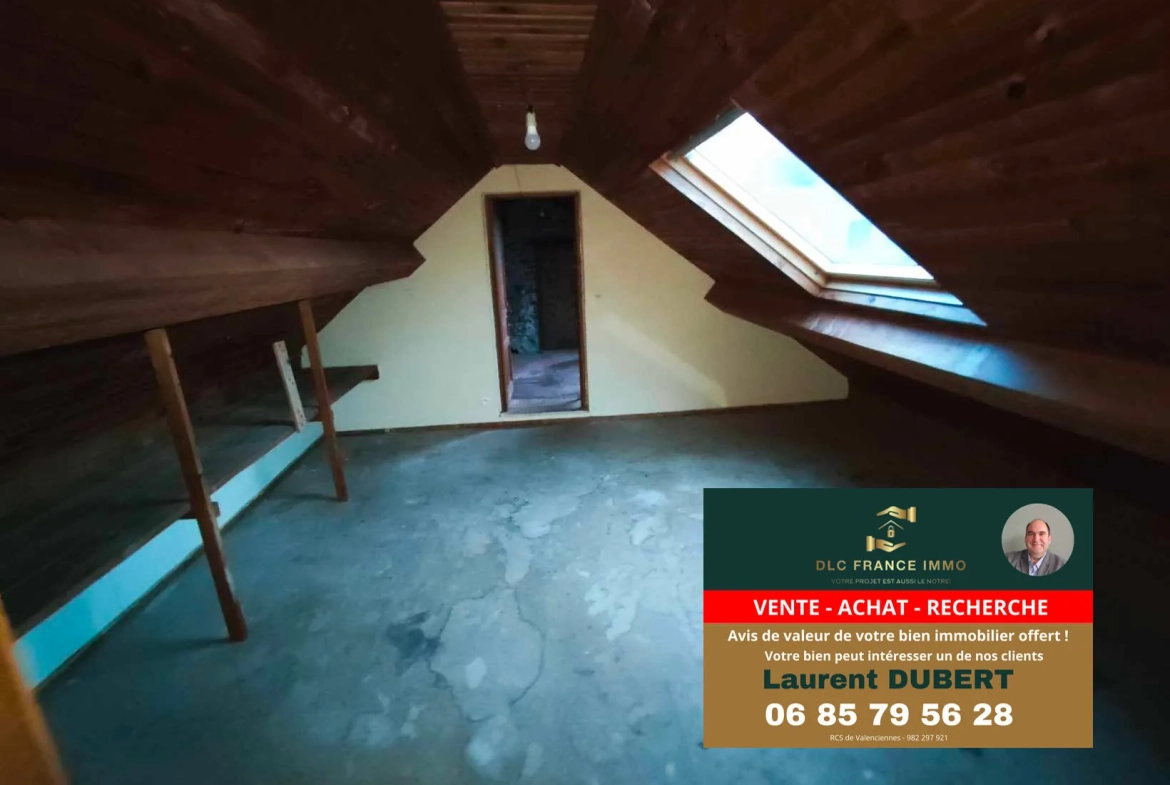 Maison de plain-pied à BACHANT avec jardin, garage et 5 chambres 