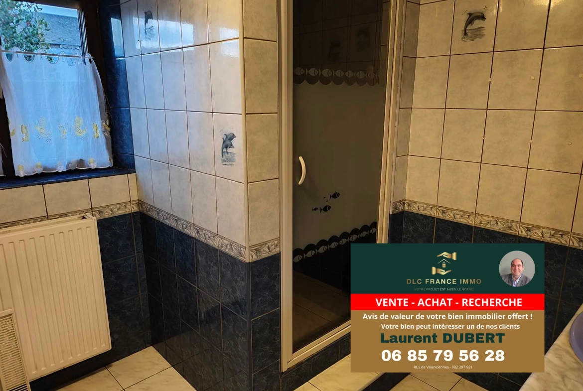 Maison de plain-pied à BACHANT avec jardin, garage et 5 chambres 