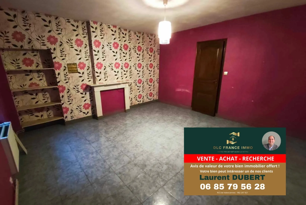 Maison de plain-pied à BACHANT avec jardin, garage et 5 chambres 
