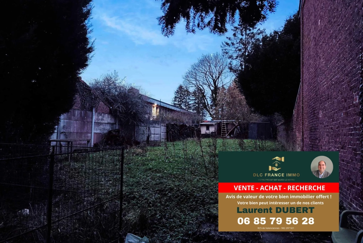 Maison de plain-pied à BACHANT avec jardin, garage et 5 chambres 
