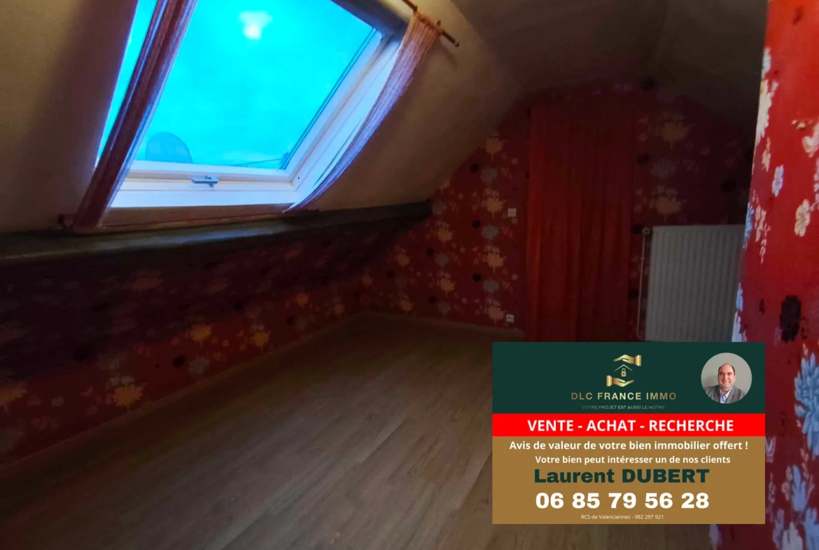 Maison de plain-pied à BACHANT avec jardin, garage et 5 chambres 