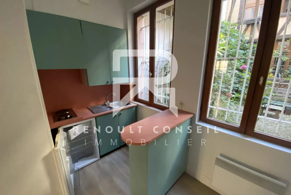Charmant T1 de 28 m² à Rouen, proximité place Cauchoise, idéal investisseur 