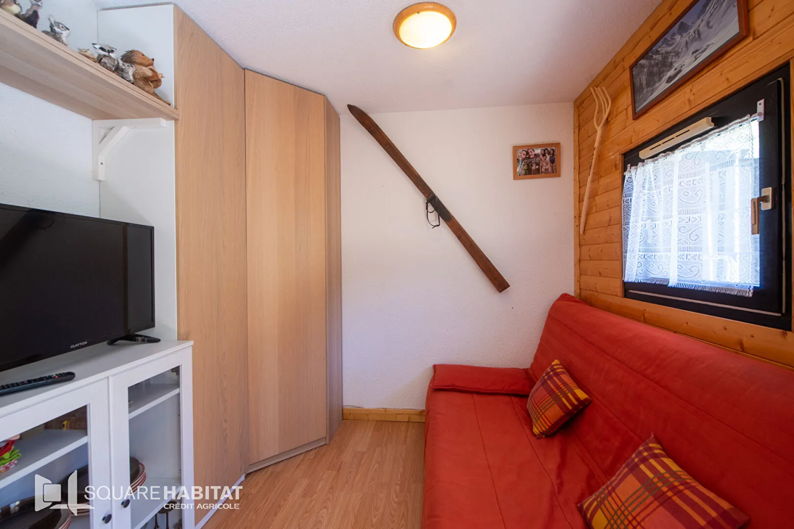 Appartement rénové de 23 m² avec balcon et cellier à Vars, proche télésièges Sainte-Marie 
