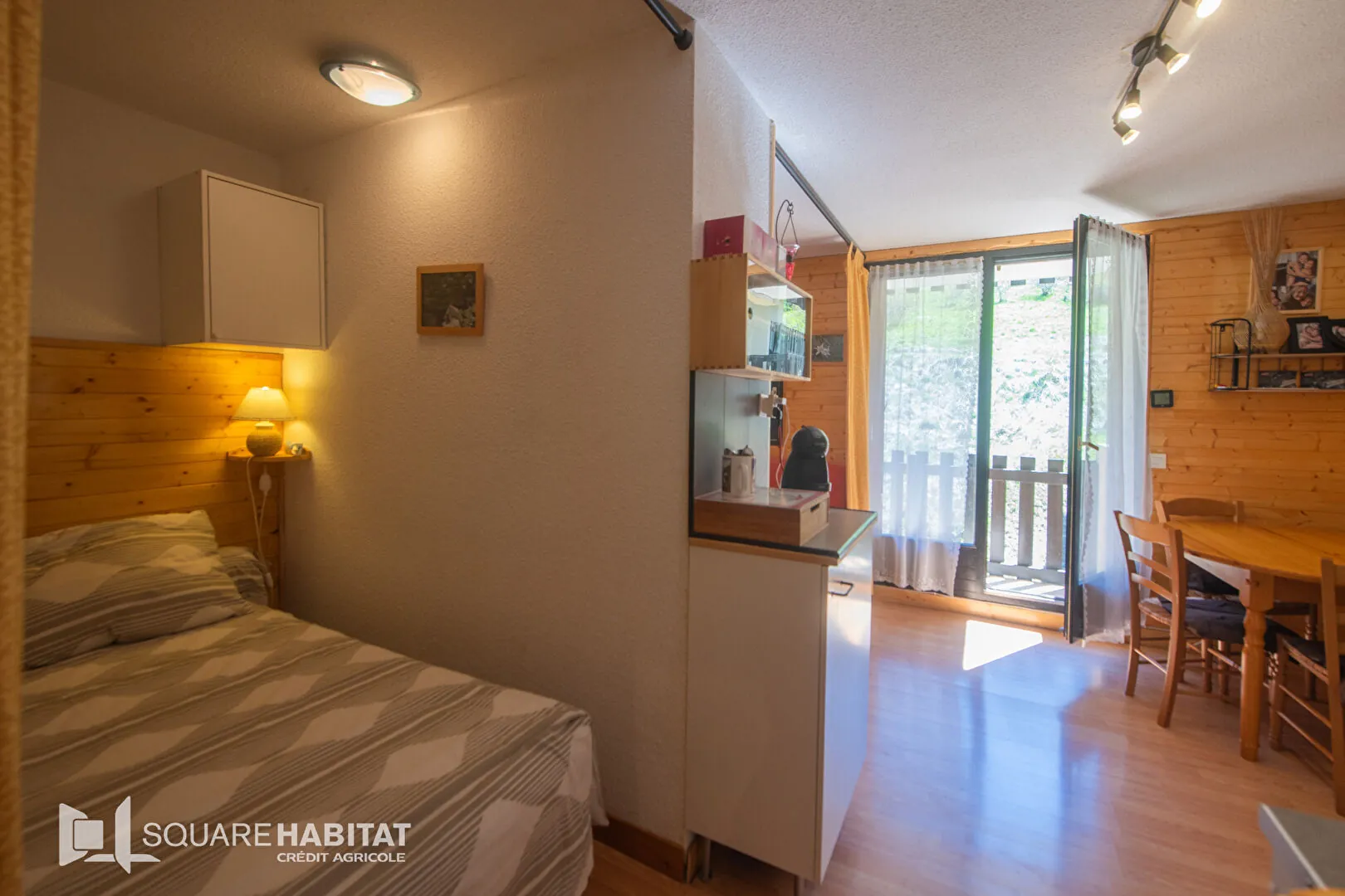 Appartement rénové de 23 m² avec balcon et cellier à Vars, proche télésièges Sainte-Marie 