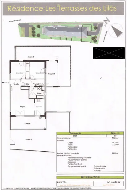 Appartement loué avec terrasse, parking et cave à Pau - Opportunité d'investissement 