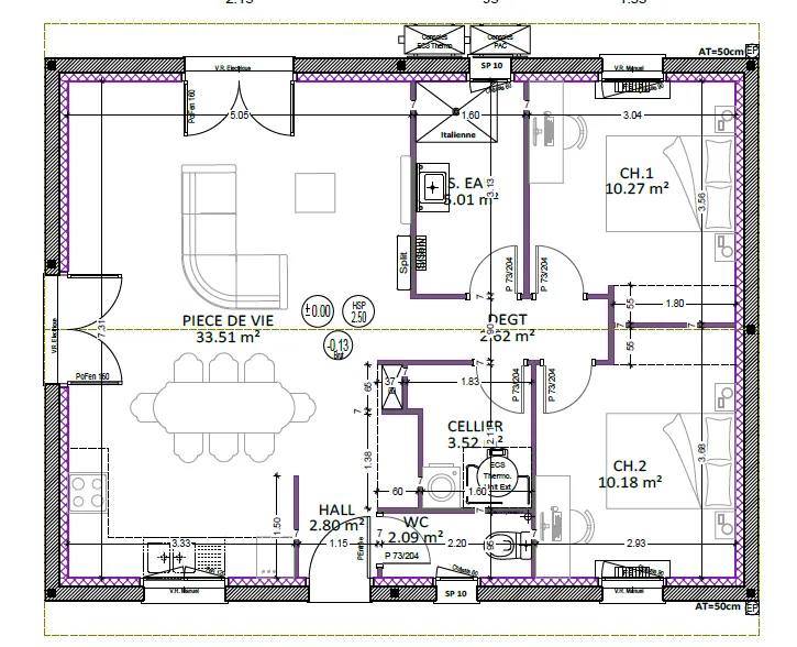 Maison 2 chambres avec terrain à Préchacq-les-Bains - Fonctionnelle et lumineuse 