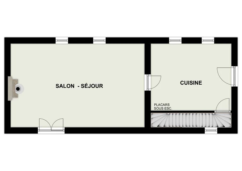 Maison en pierre avec extension à Colombiers - 107 m², 3 chambres, garage, terrain boisé 