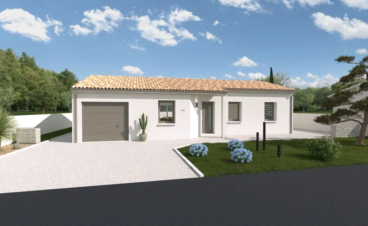 Maison neuve modèle Malte à Availles-en-Châtellerault - 89 m², 3 chambres, garage 