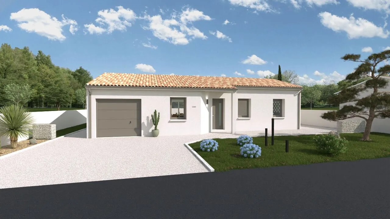 Maison neuve modèle Malte à Availles-en-Châtellerault - 89 m², 3 chambres, garage 
