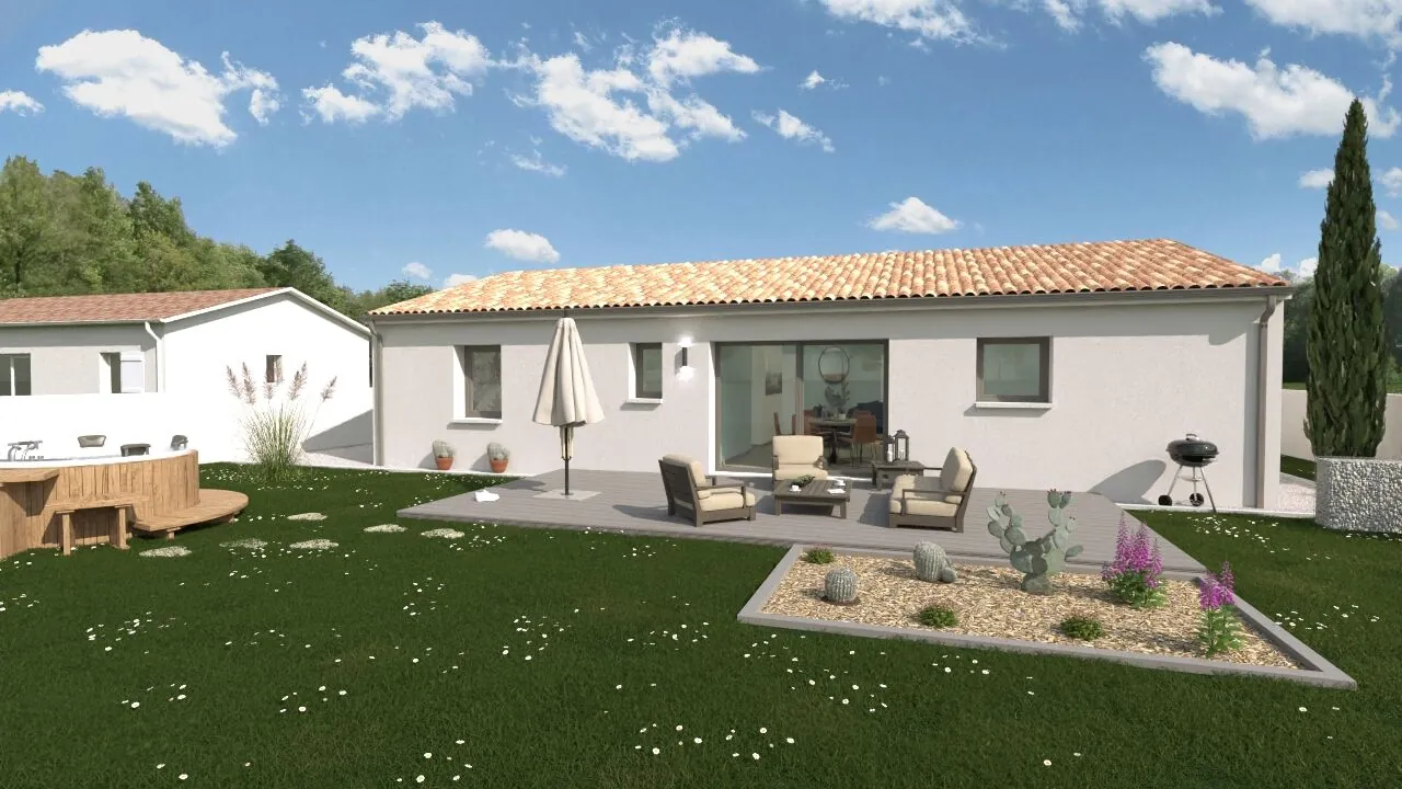 Maison neuve modèle Malte à Availles-en-Châtellerault - 89 m², 3 chambres, garage 