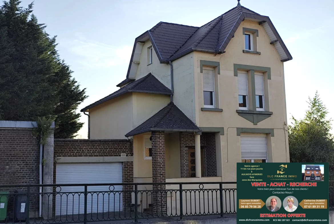 Maison à vendre à Le Quesnoy avec 3 chambres, garage et jardin - Idéal proche commodités 