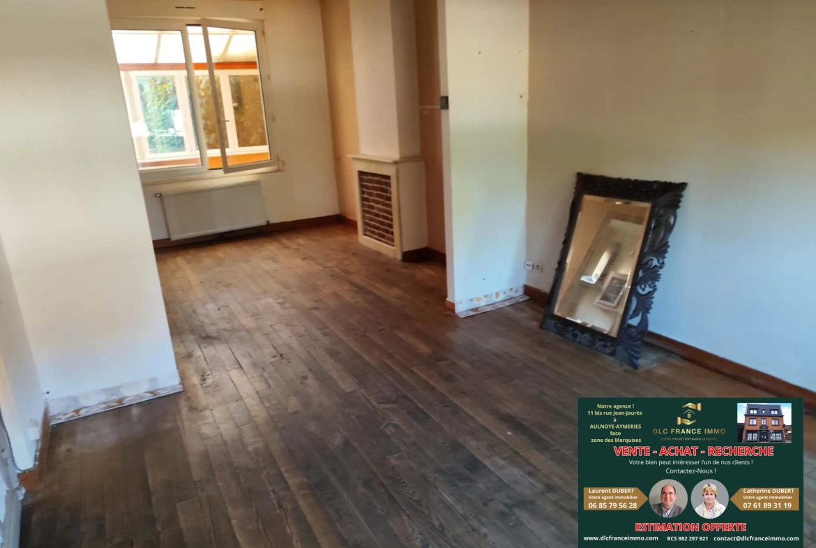 Maison à vendre à Le Quesnoy avec 3 chambres, garage et jardin - Idéal proche commodités 