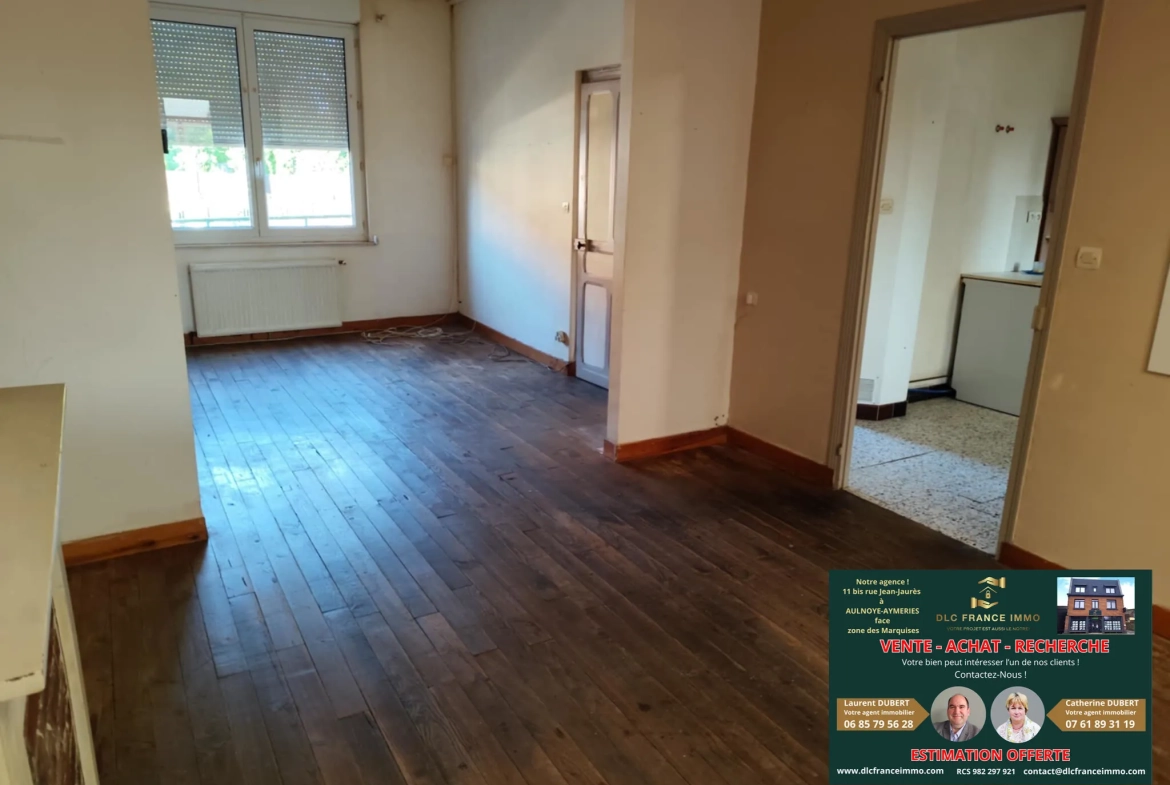Maison à vendre à Le Quesnoy avec 3 chambres, garage et jardin - Idéal proche commodités 