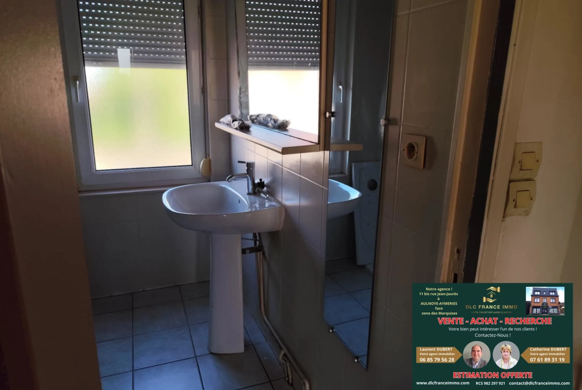 Maison à vendre à Le Quesnoy avec 3 chambres, garage et jardin - Idéal proche commodités 