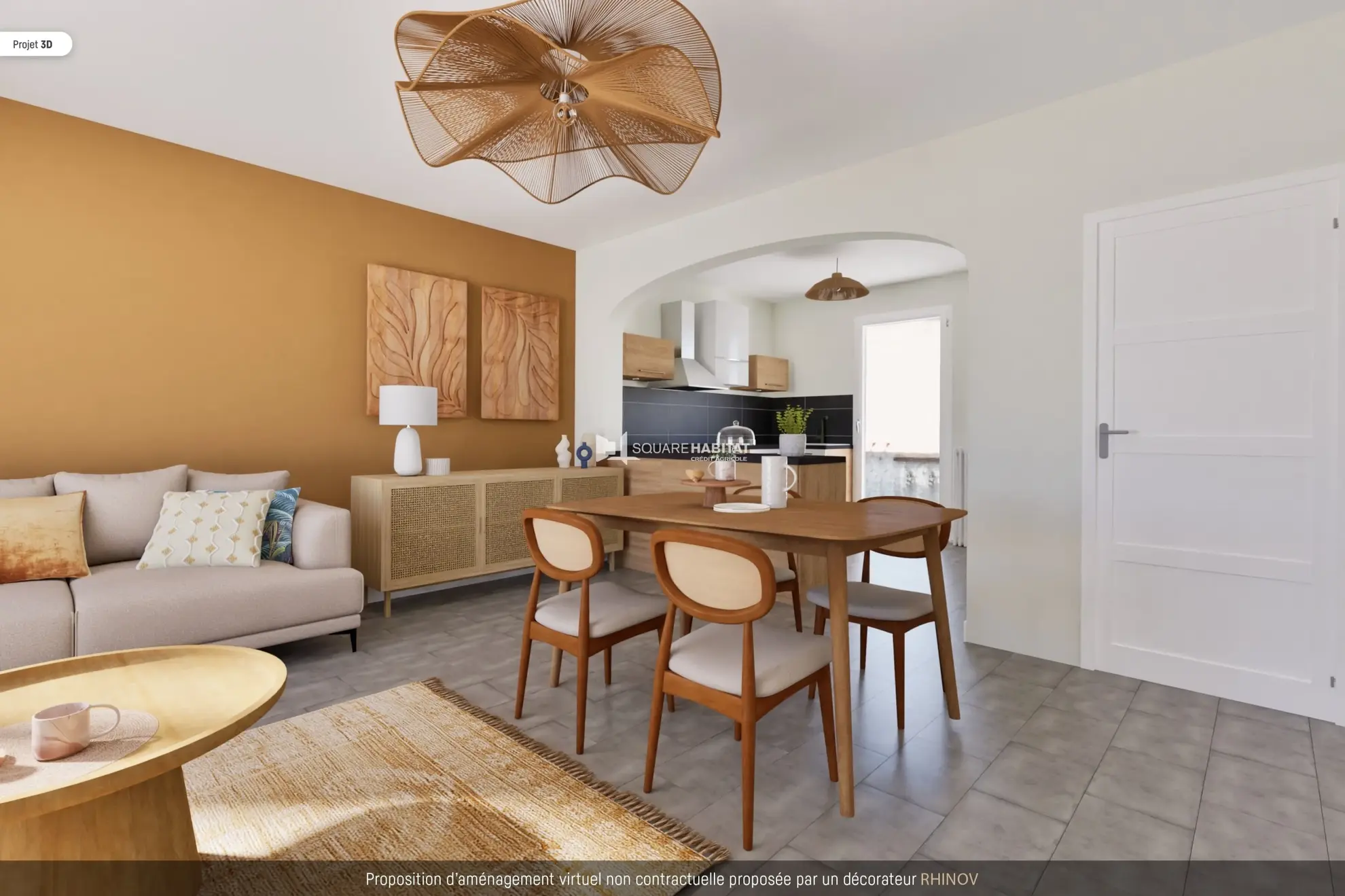 Appartement traversant de 76 m² à Saint-Antoine, Marseille, dernier étage 