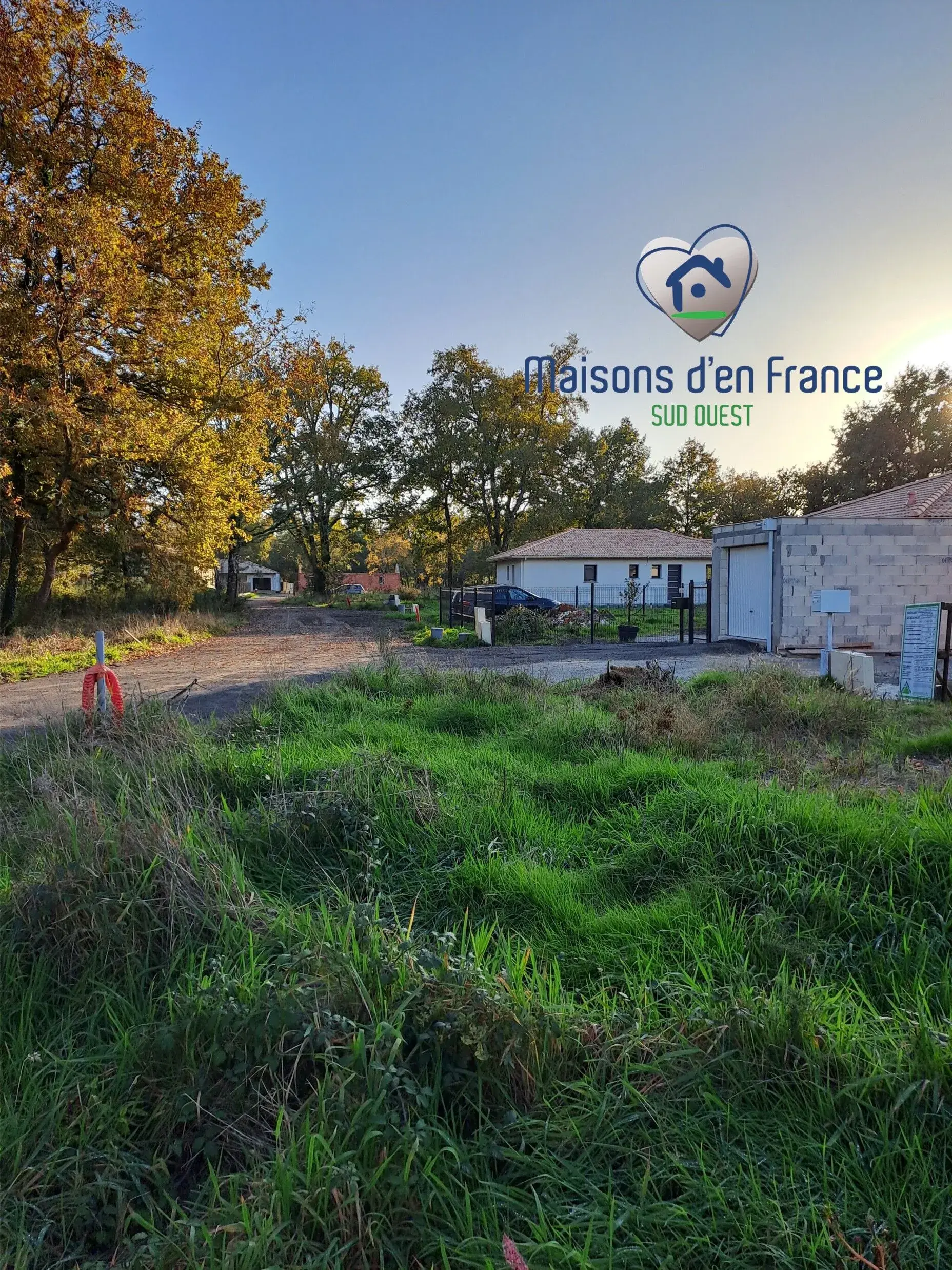 Terrain constructible viabilisé de 510 m² à Labouheyre proche de Bordeaux 