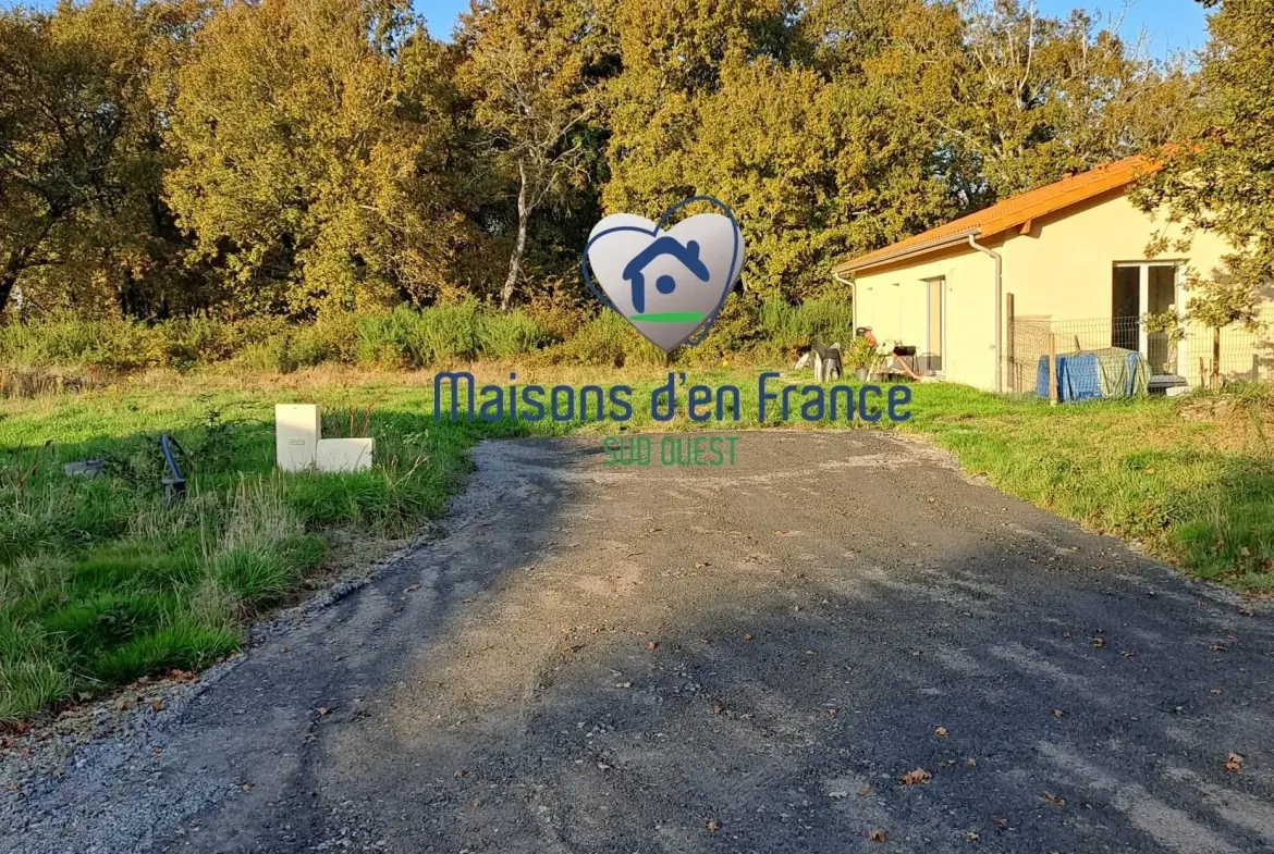 Terrain constructible viabilisé de 510 m² à Labouheyre proche de Bordeaux 