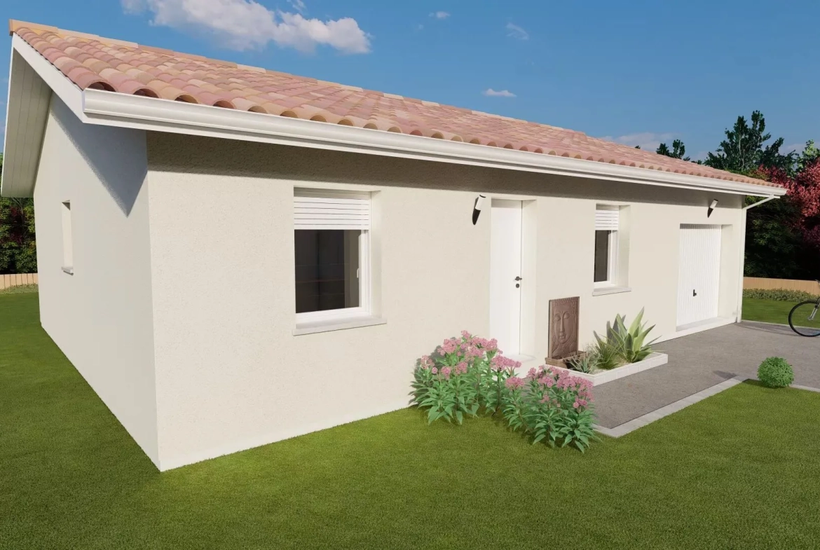 Maison neuve 2 chambres avec garage à Neuvic - Construction clé en main 