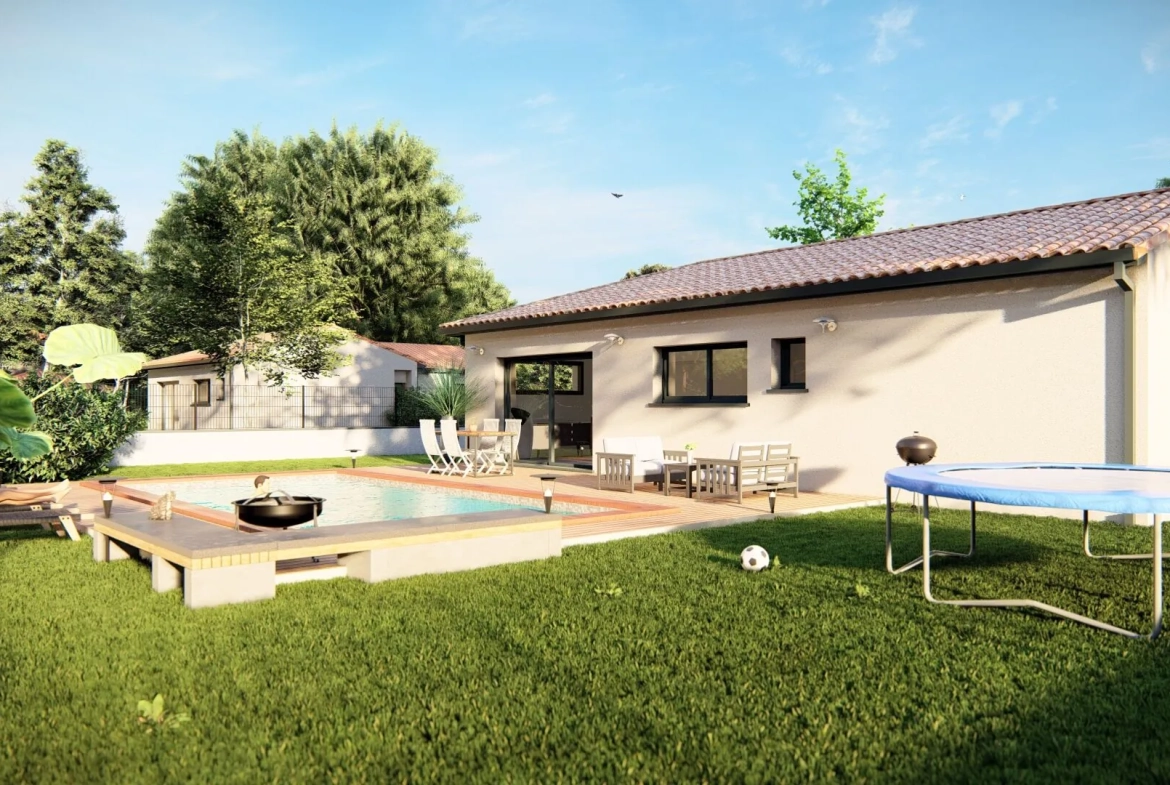 Construction maison neuve T4 à Villefranche de Lauragais avec garage et personnalisation 
