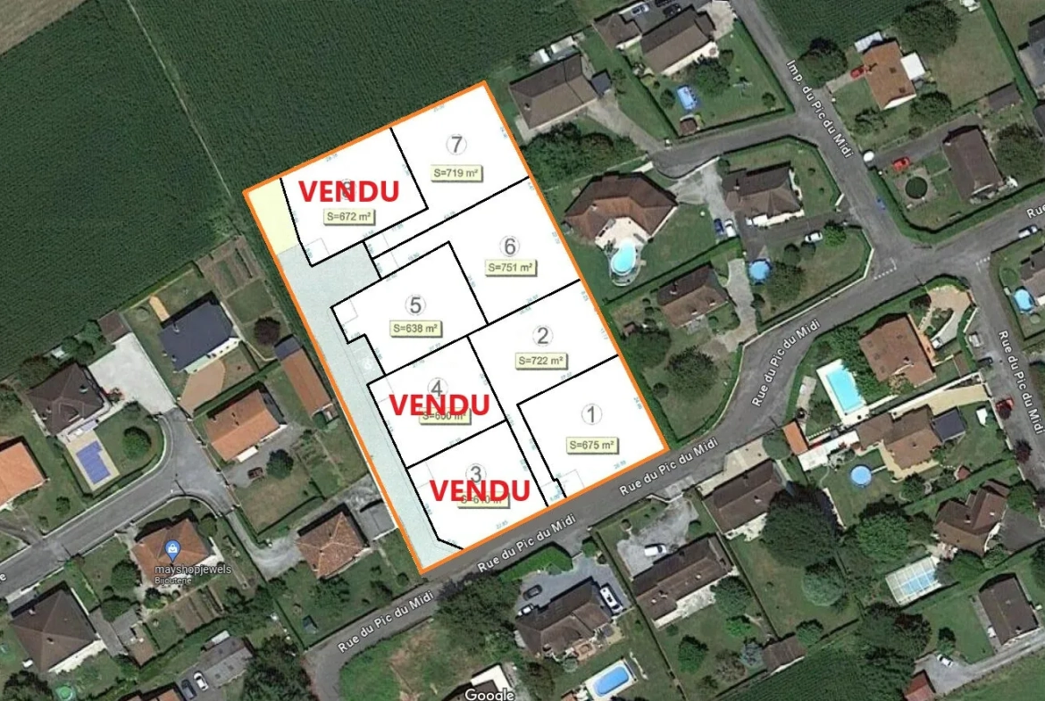 Terrains viabilisés à Boeil Bezing – Opportunité à saisir dès aujourd'hui 