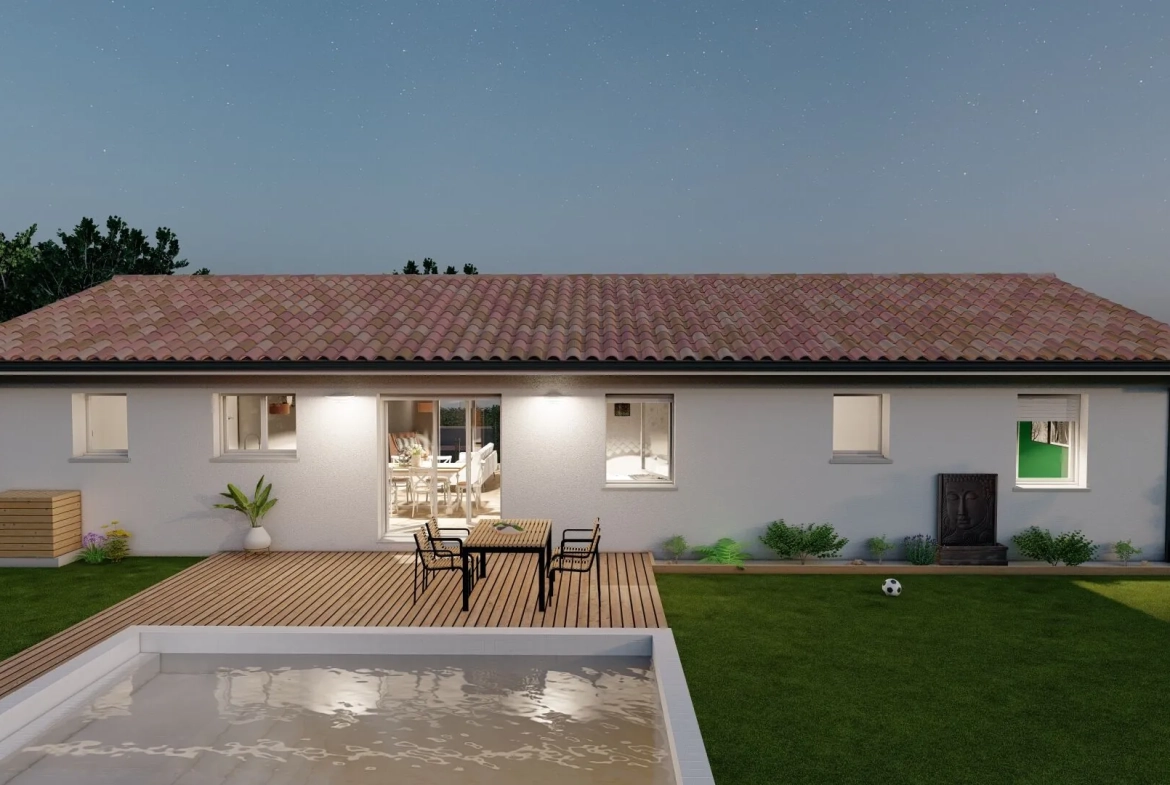 Maison neuve 4 chambres avec terrain à Trélissac 24750 