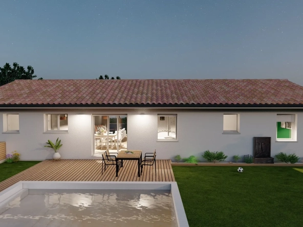 Maison neuve 4 chambres avec terrain à Trélissac 24750