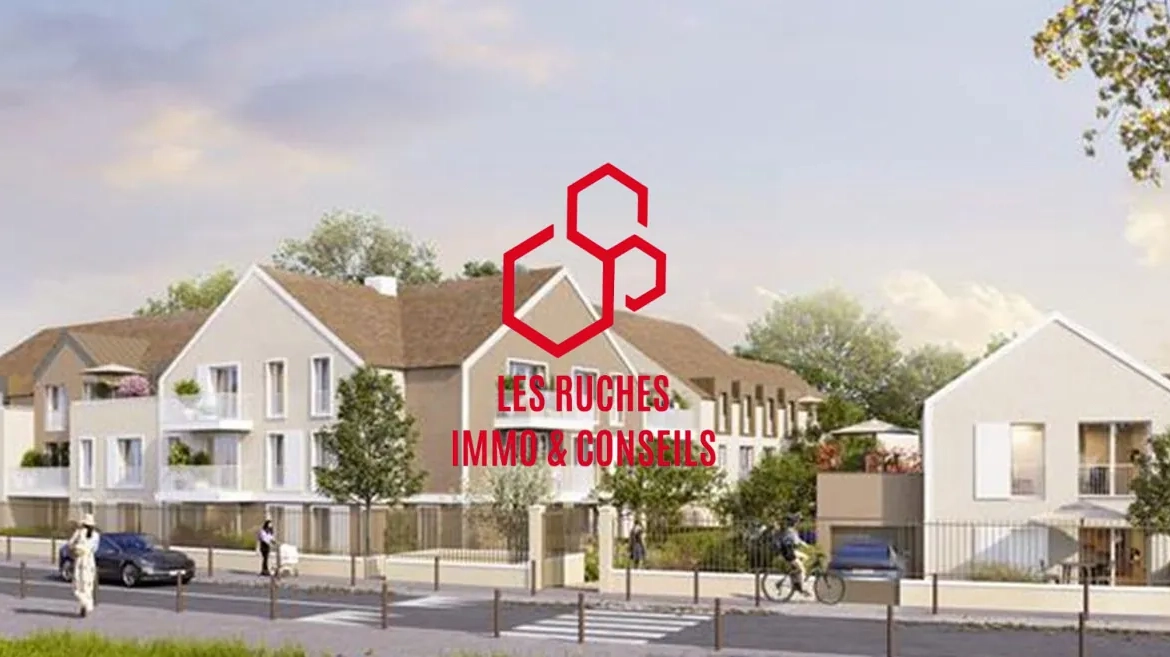 Appartement T2 neuf à vendre à Jouy-le-Moutier, 37,82 m² avec balcon 