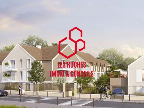 Appartement T2 neuf à vendre à Jouy-le-Moutier, 37,82 m² avec balcon