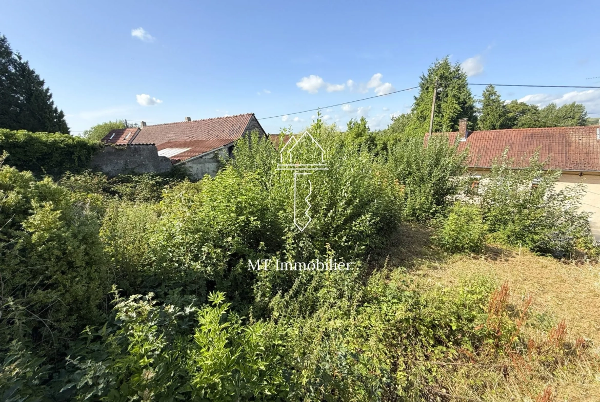 Terrain constructible de 1580 m² à Beaurainville, à viabiliser 