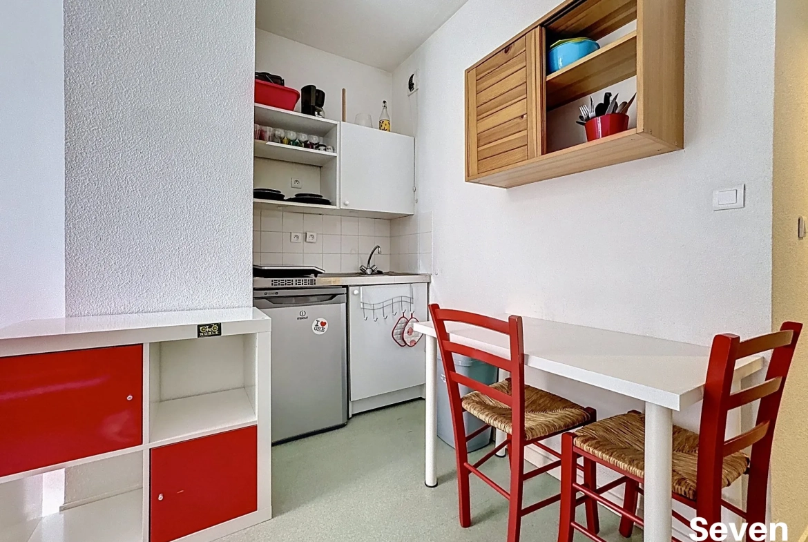 Studio meublé à vendre proche de la gare à Grenoble - 17 m² idéal investissement 